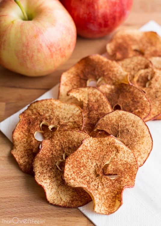 Cinnamon Sugar Apple Chips That Oven Feelin