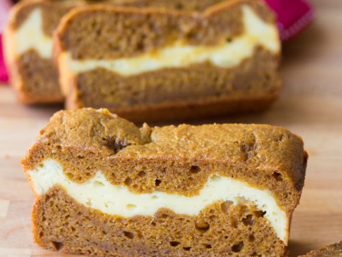 The BEST Pumpkin Bread with Cream Cheese