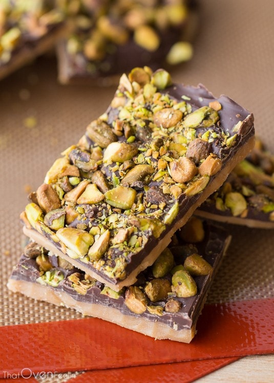 Pistachio English Toffee - That Oven Feelin