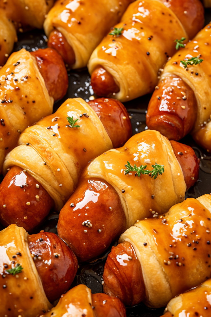 GLAZED PIGS IN A BLANKET