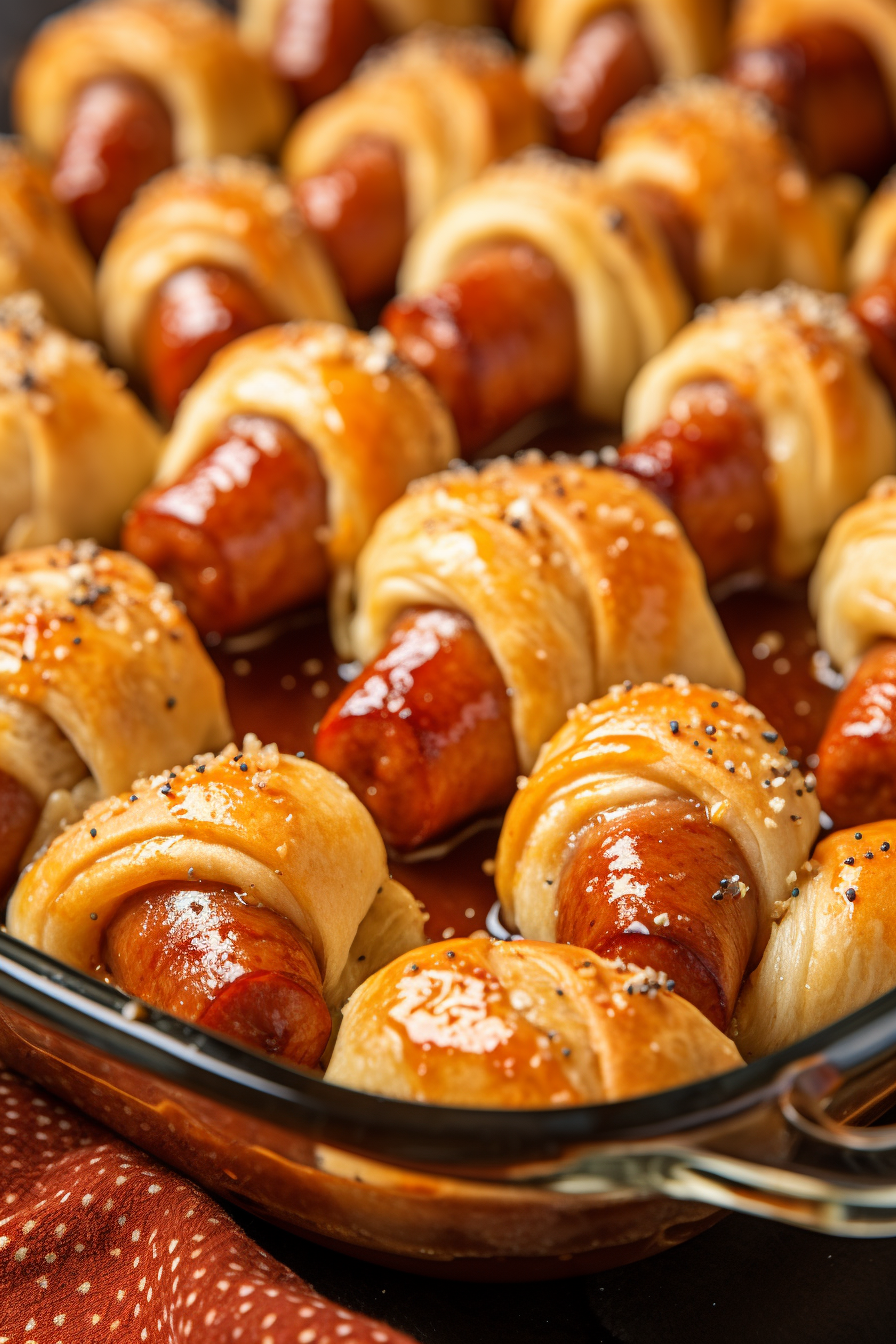 GLAZED PIGS IN A BLANKET