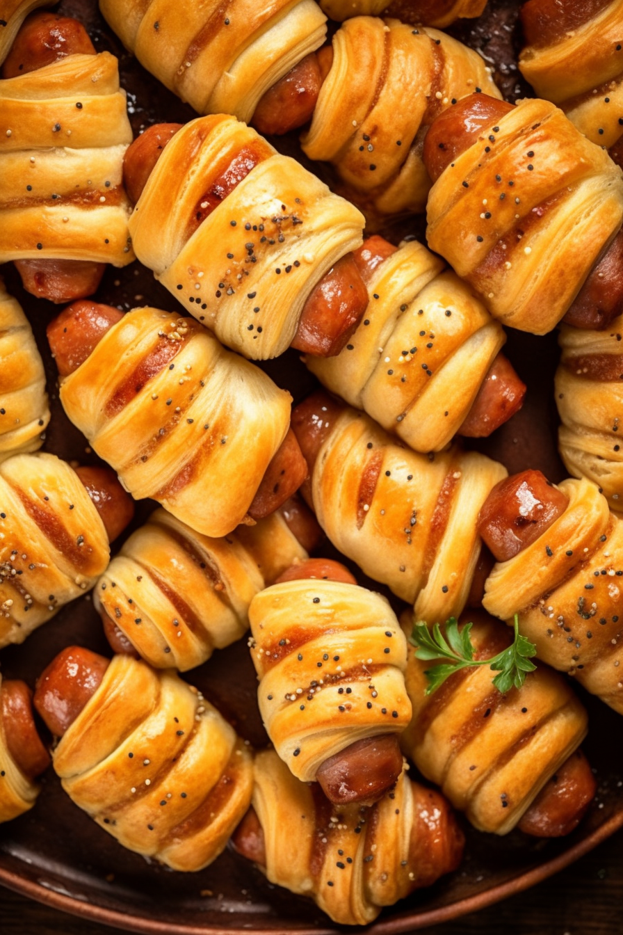 GLAZED PIGS IN A BLANKET