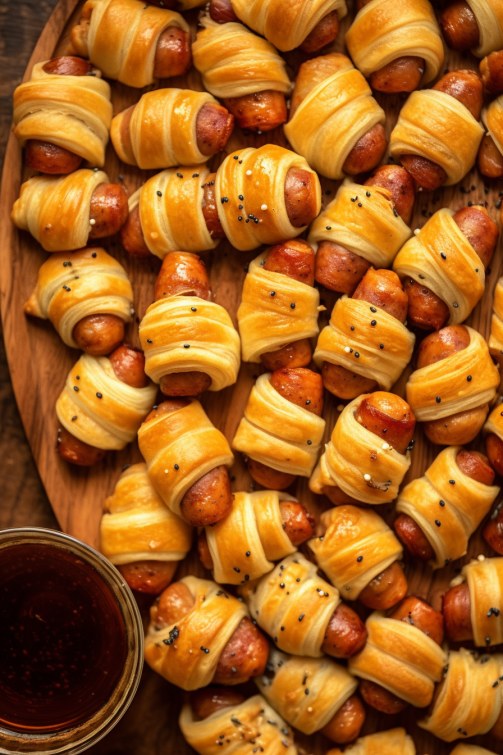 GLAZED PIGS IN A BLANKET That Oven Feelin
