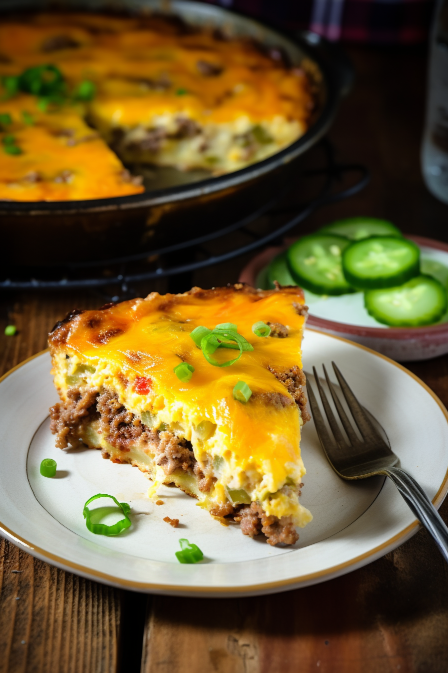 BISQUICK IMPOSSIBLE CHEESEBURGER PIE