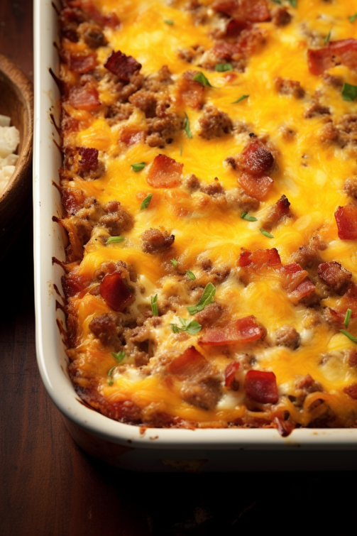 Bacon Cheeseburger Casserole That Oven Feelin