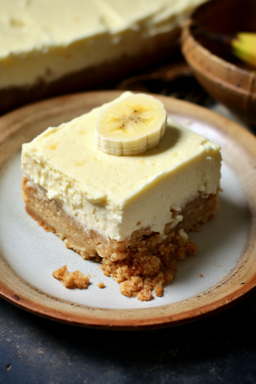 Banana Cream Cheesecake Bars