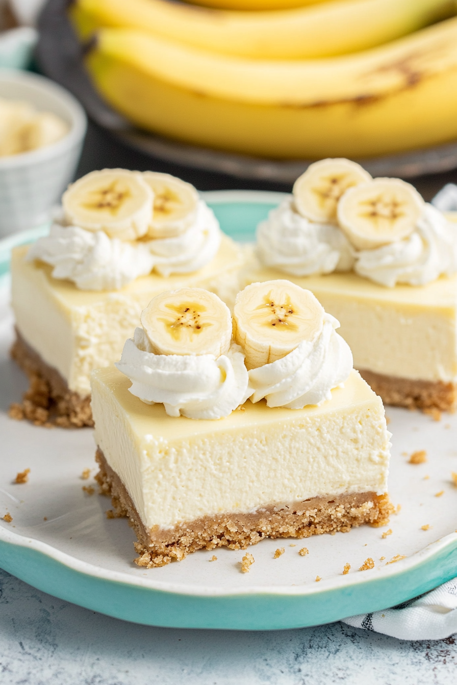 Banana Cream Cheesecake Bars