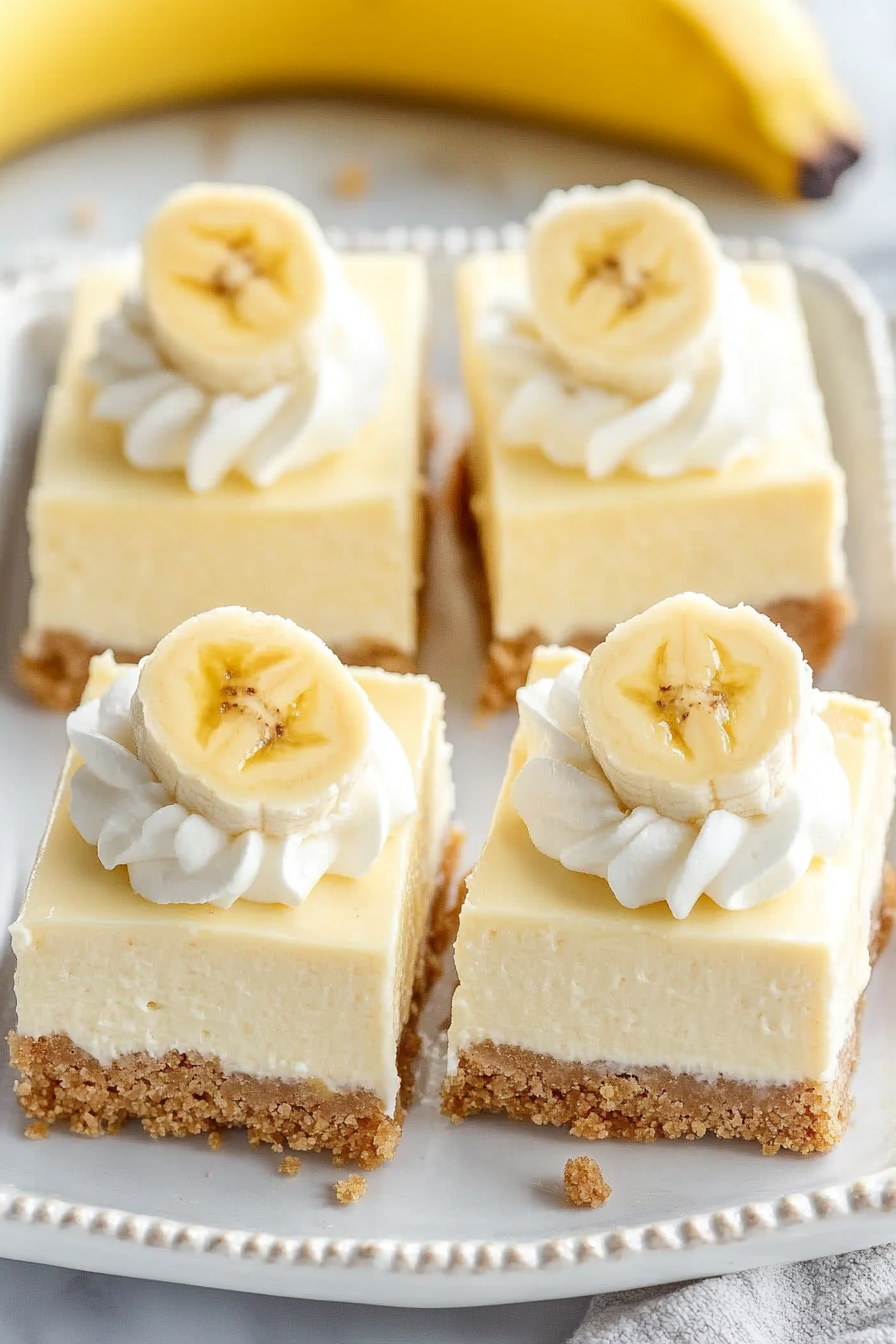 Banana Cream Cheesecake Bars