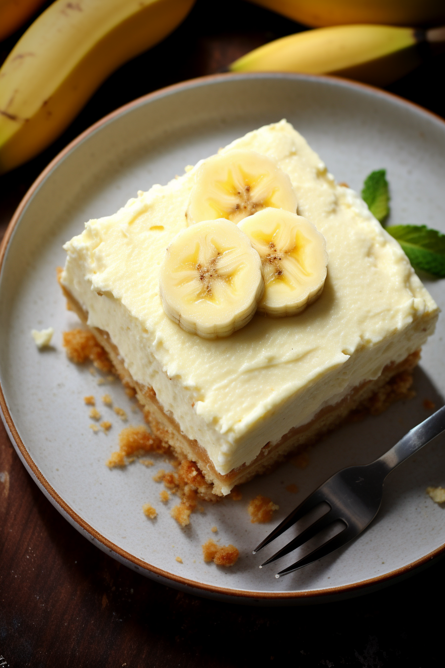 Banana Cream Cheesecake Bars