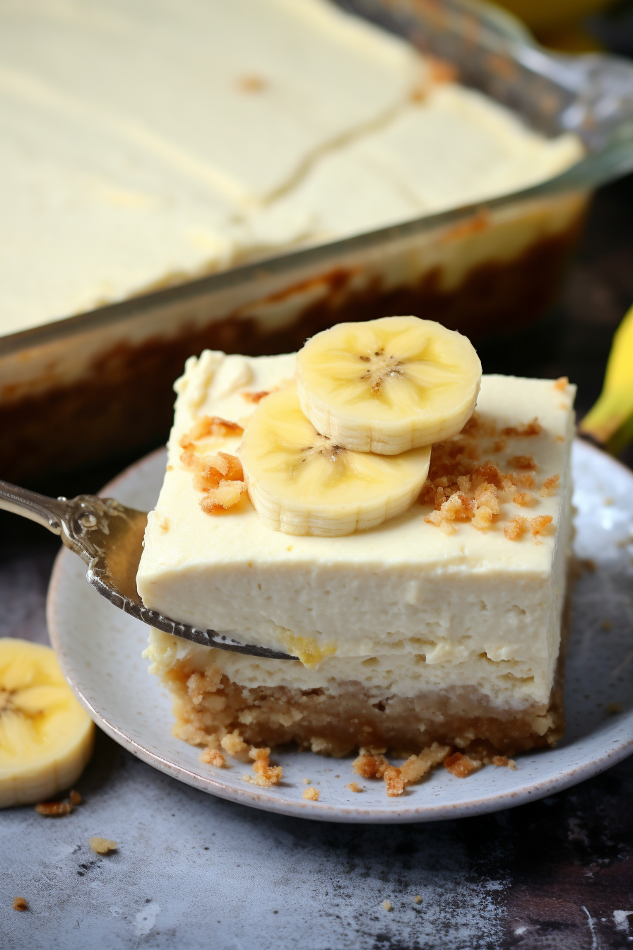 Banana Cream Cheesecake Bars