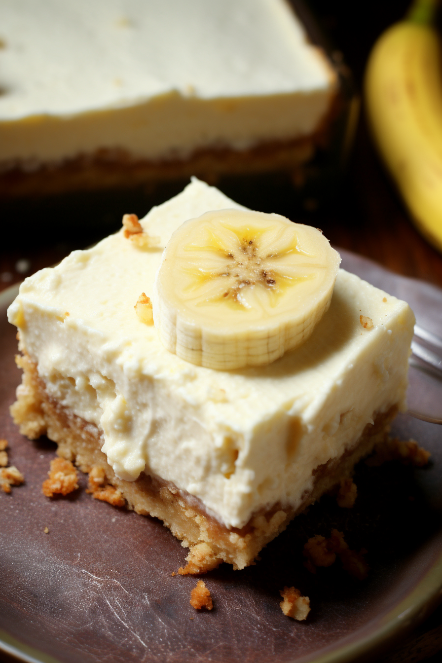 Banana Cream Cheesecake Bars