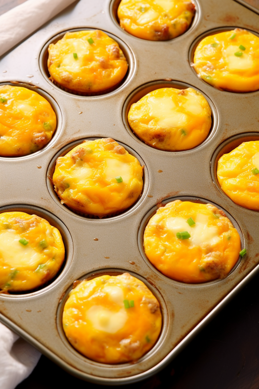 Cheesy Sausage And Egg Muffins