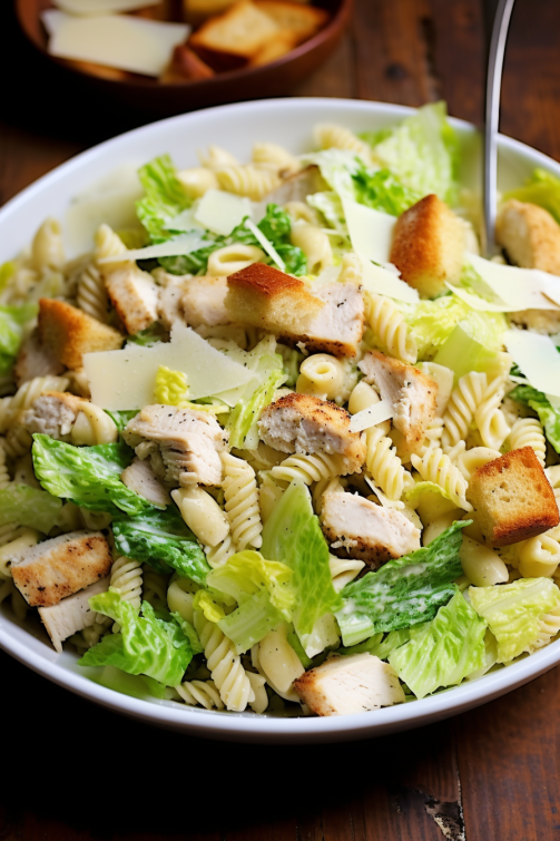 Chicken Caesar Pasta Salad - That Oven Feelin