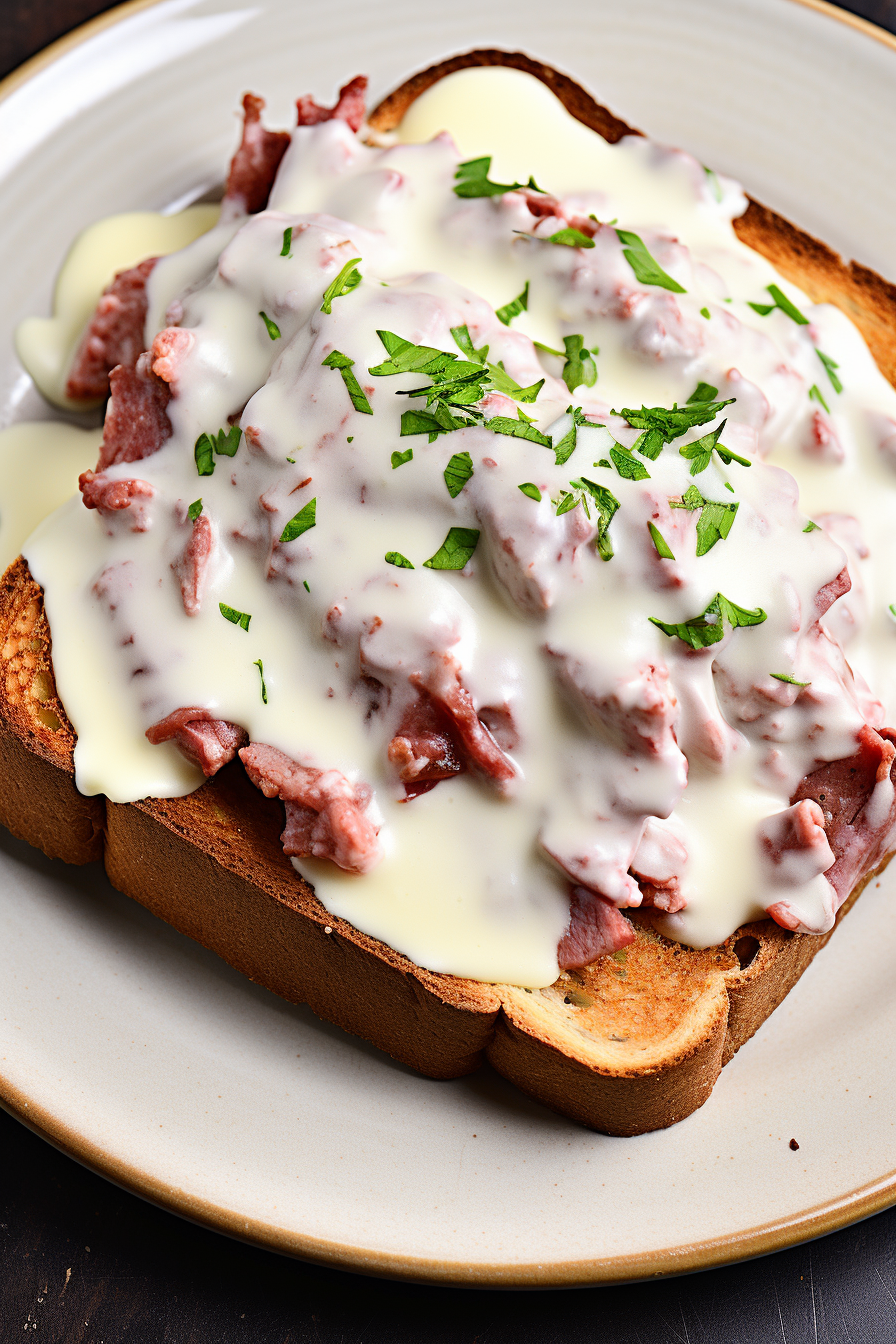 Creamed Chipped Beef on Toast - That Oven Feelin