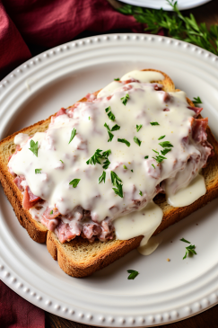 Creamed Chipped Beef on Toast - That Oven Feelin