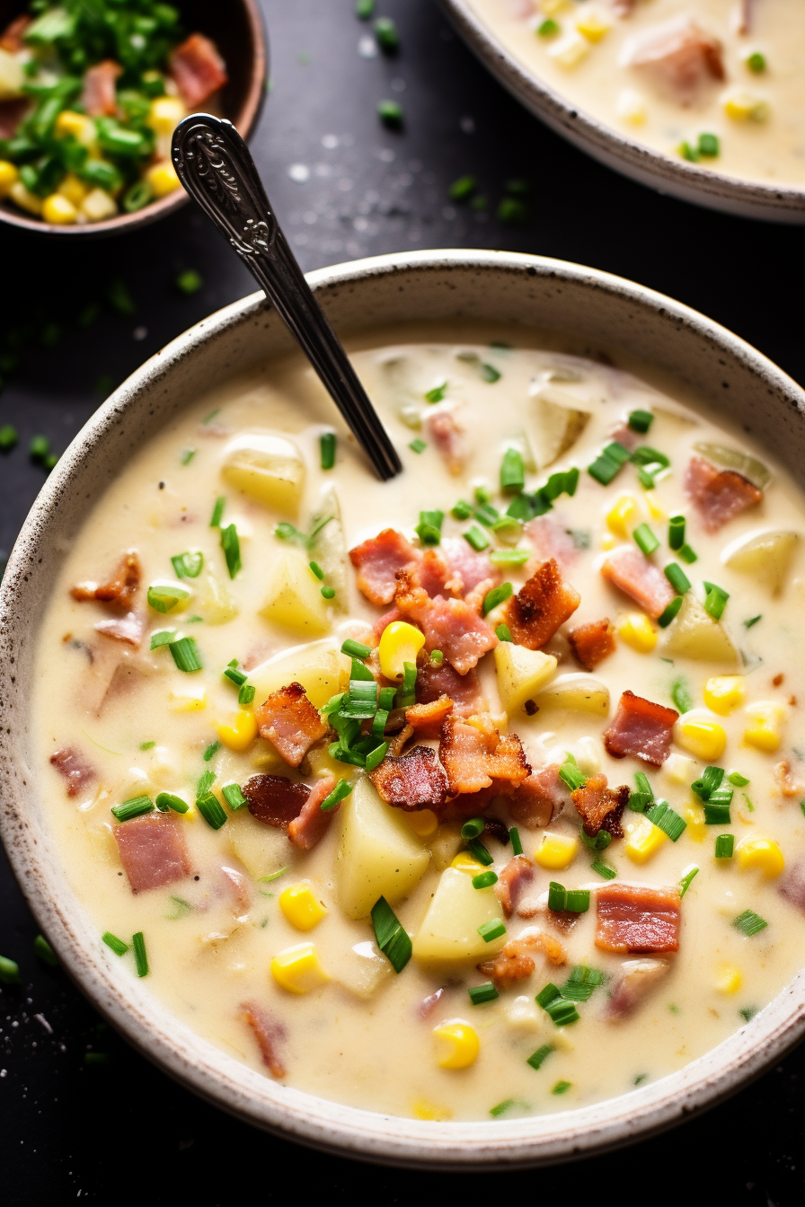 Easy Ham and Corn Chowder