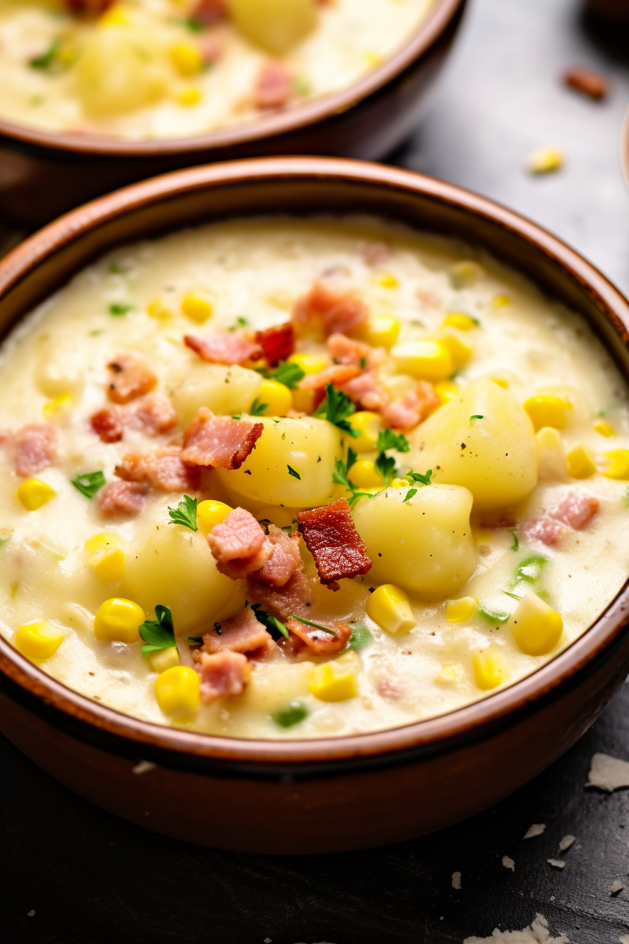 Easy Ham and Corn Chowder