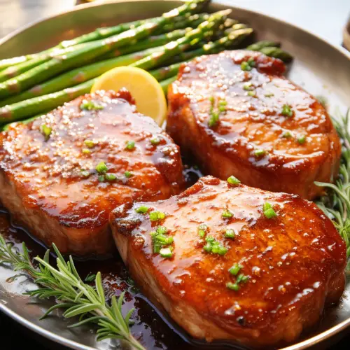 Honey Garlic Boneless Pork Chops - That Oven Feelin