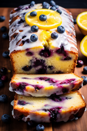 Lemon Blueberry Yogurt Loaf - That Oven Feelin