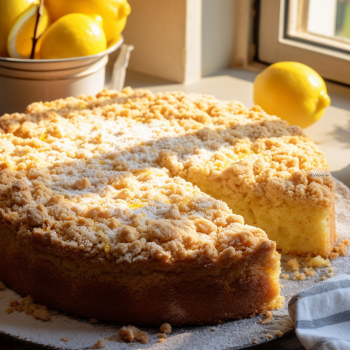 Lemon Yogurt Crumb Cake