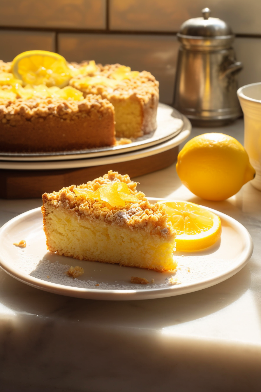 Lemon Crumble Breakfast Cake