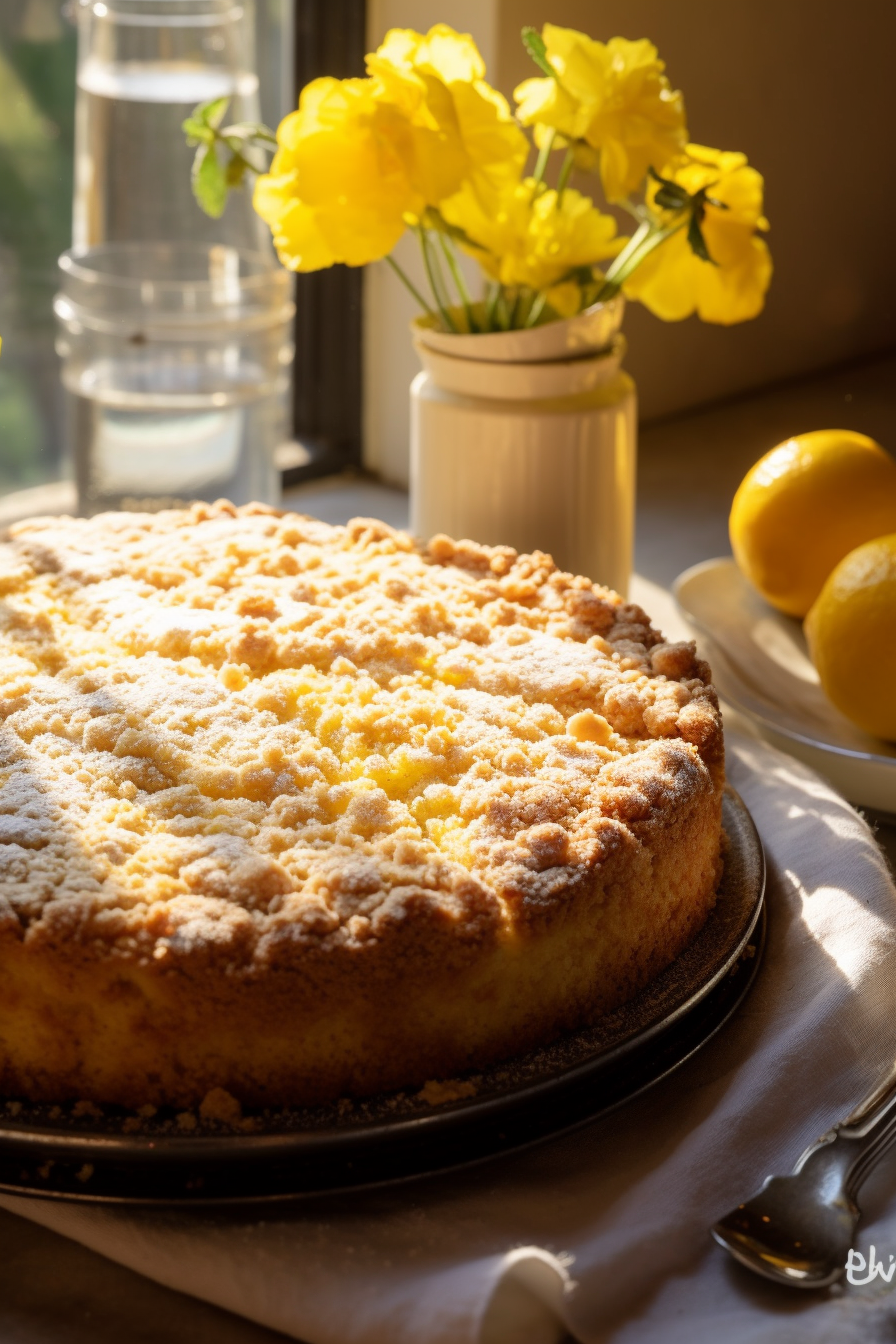 Lemon Crumble Breakfast Cake