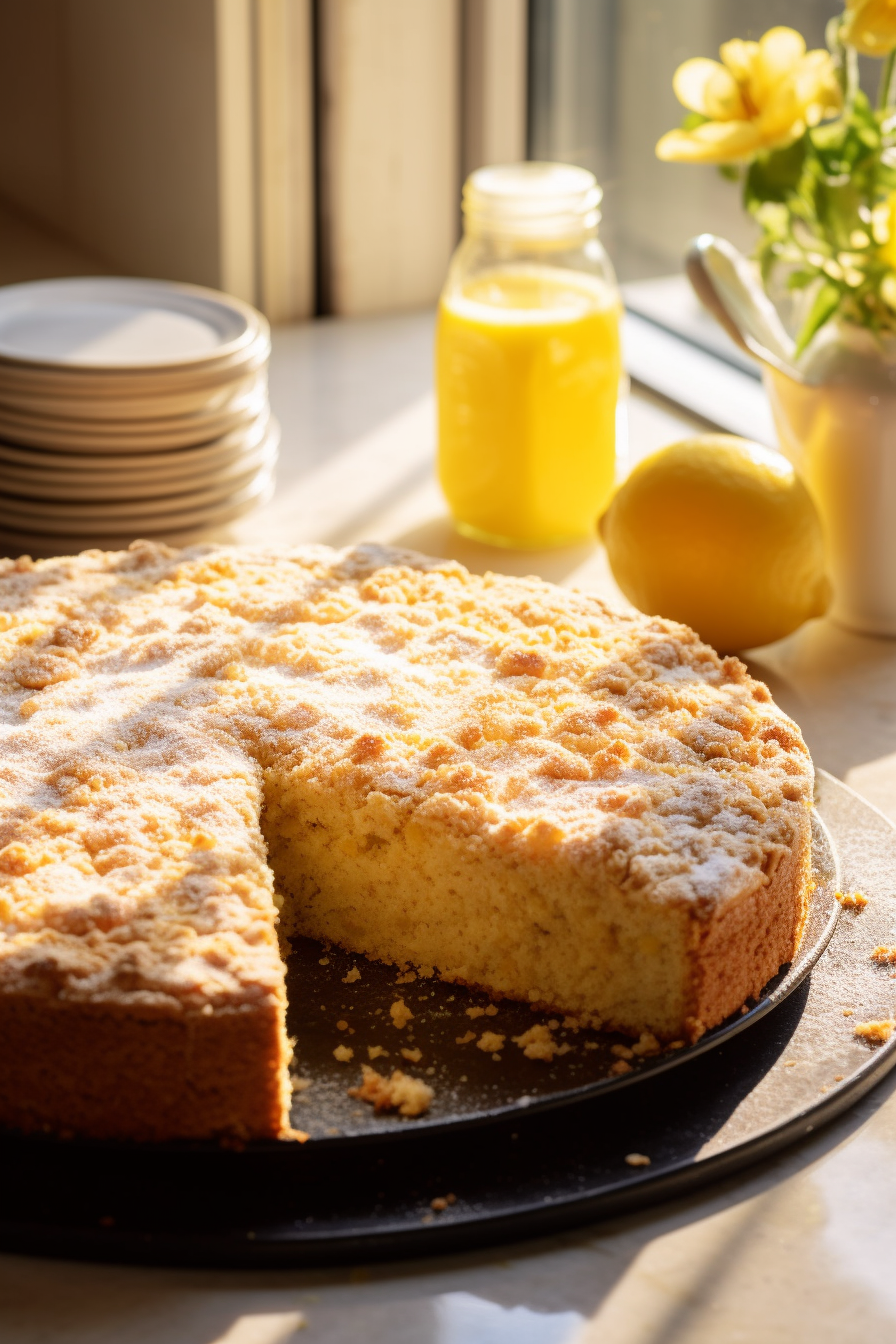 Lemon Crumble Breakfast Cake