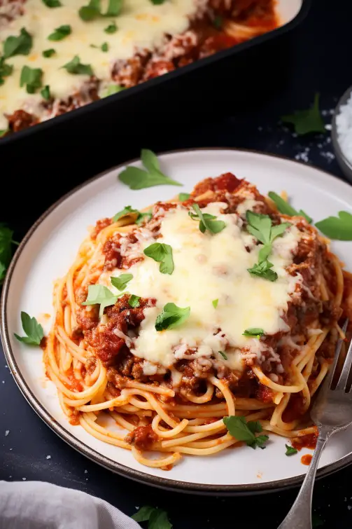 Million Dollar Spaghetti Casserole - That Oven Feelin