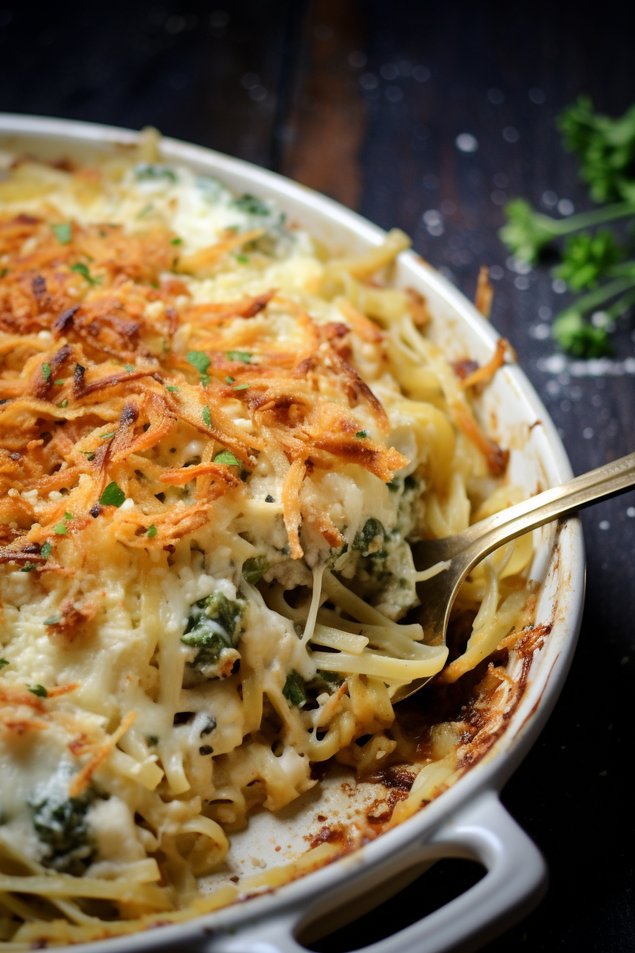 Monterey Chicken Spaghetti Casserole