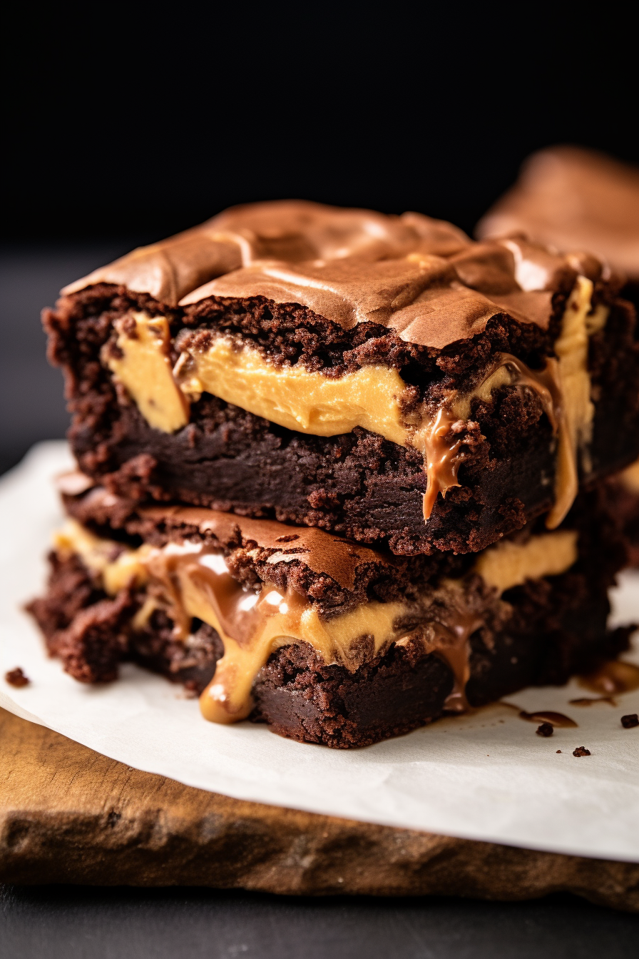 Peanut Butter Stuffed Brownies