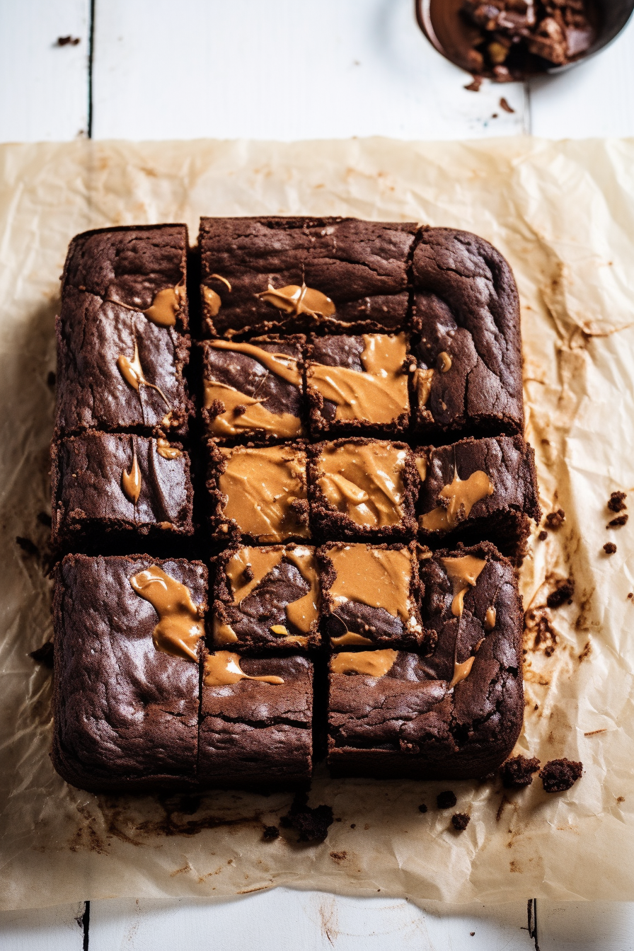 Peanut Butter Stuffed Brownies