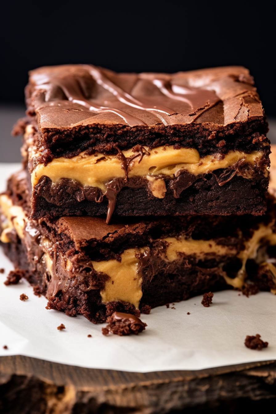 Peanut Butter Stuffed Brownies