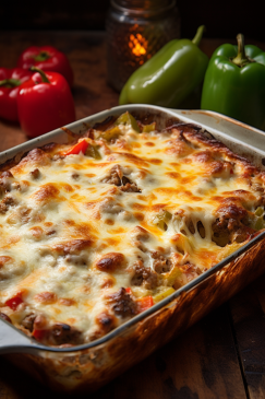 Philly Cheesesteak Casserole - That Oven Feelin