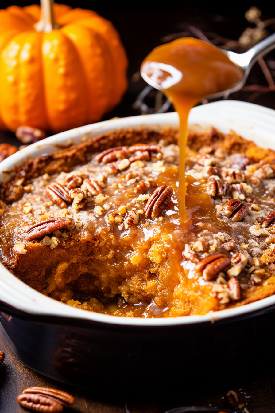 Pumpkin Pecan Cobbler