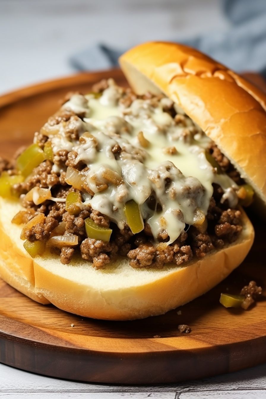 Philly Cheesesteak Sloppy Joes - Together as Family