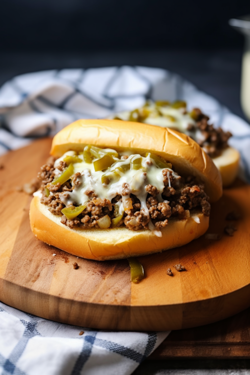 Sloppy Joe Philly Cheesesteak - That Oven Feelin