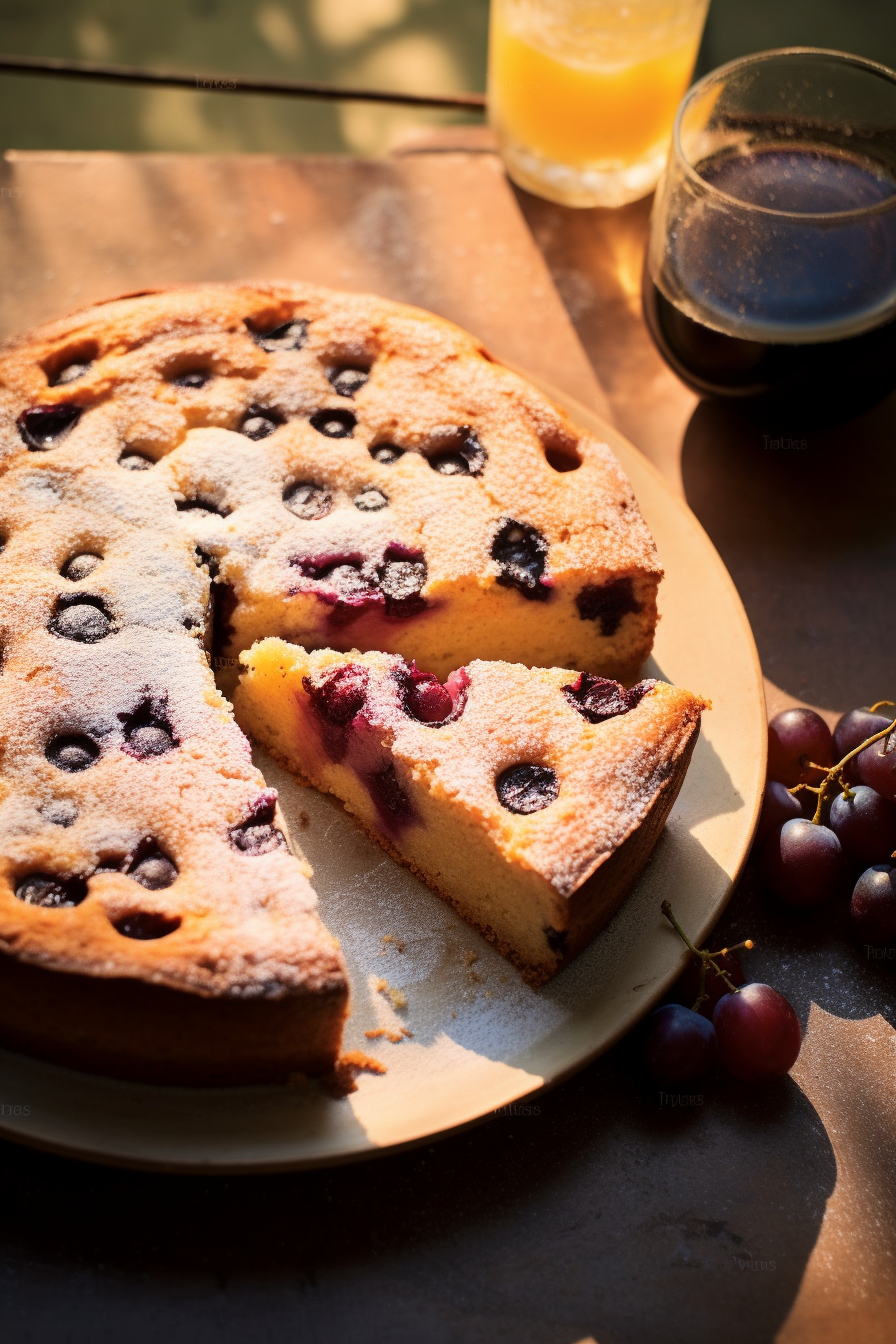 ITALIAN GRAPE CAKE (TORTA BERTOLINA)