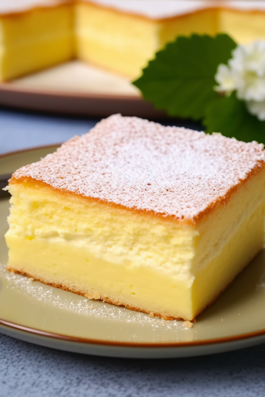 Vanilla Magic Custard Cake