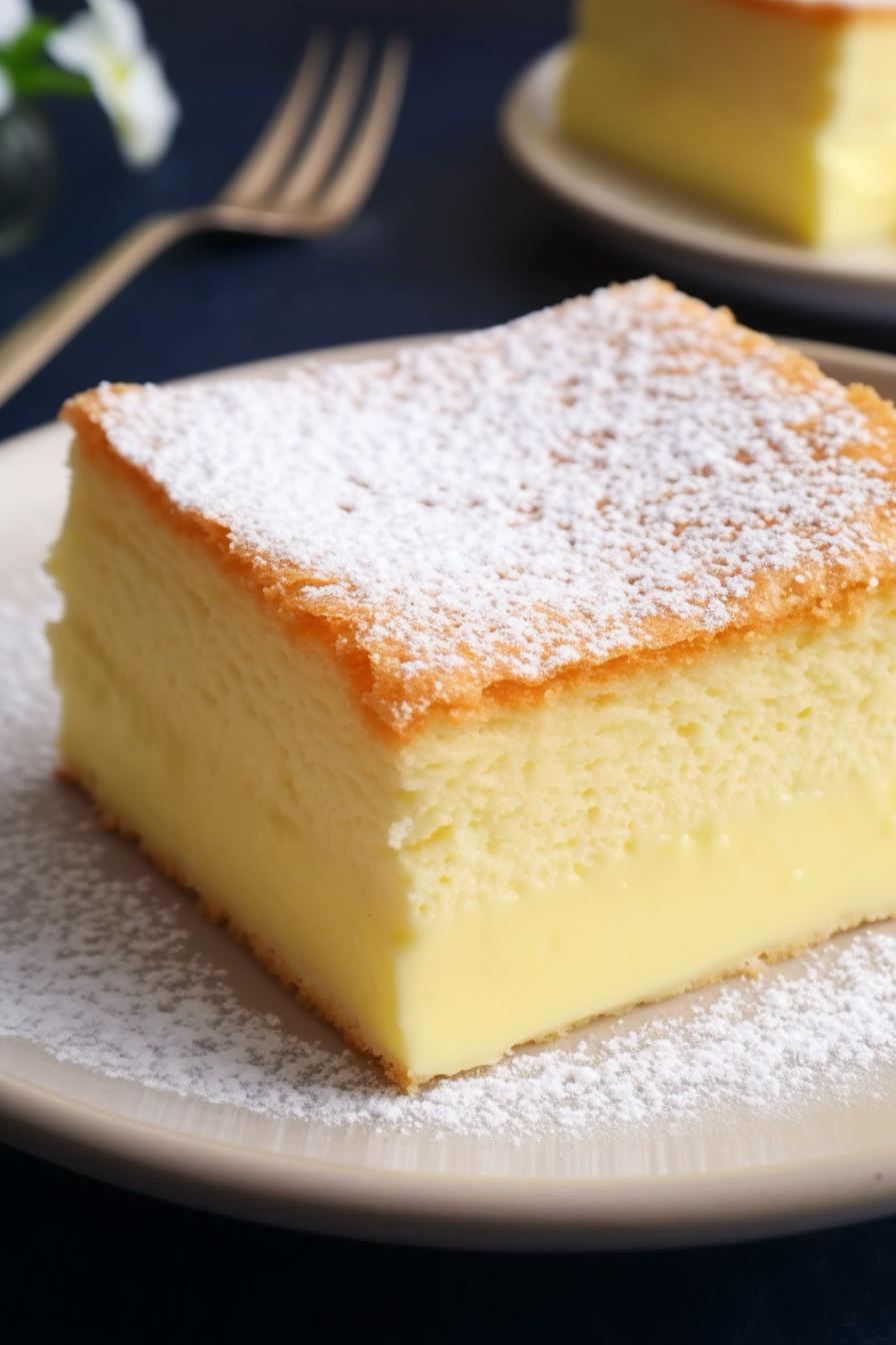 Vanilla Magic Custard Cake