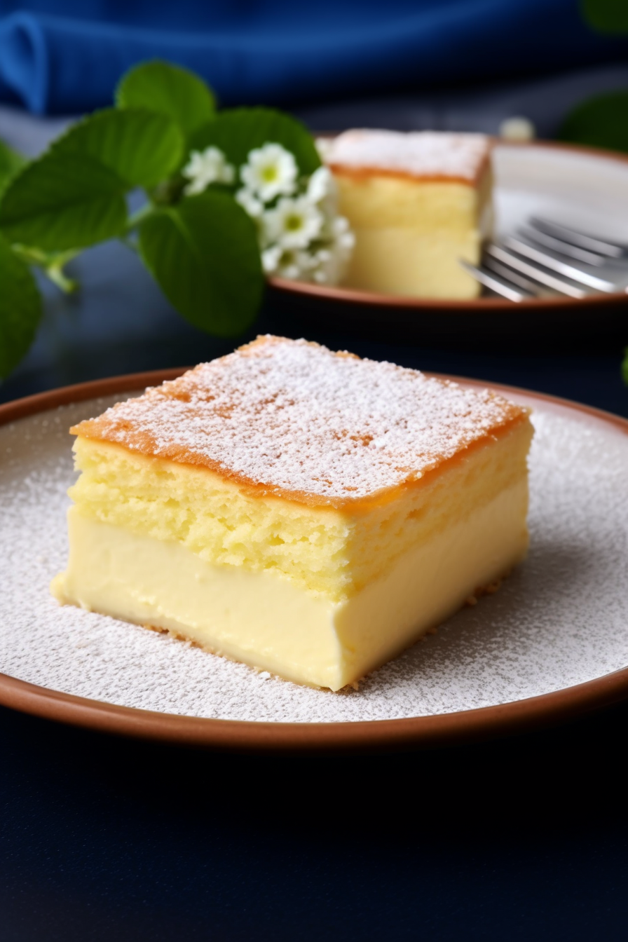 Vanilla Magic Custard Cake