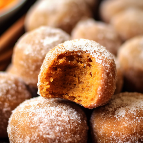 Baked Pumpkin Donut Holes