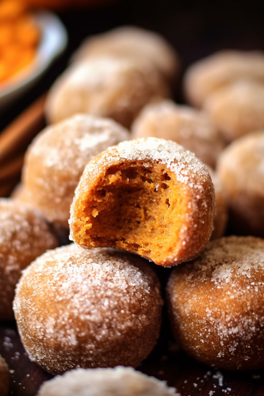 Baked Pumpkin Donut Holes