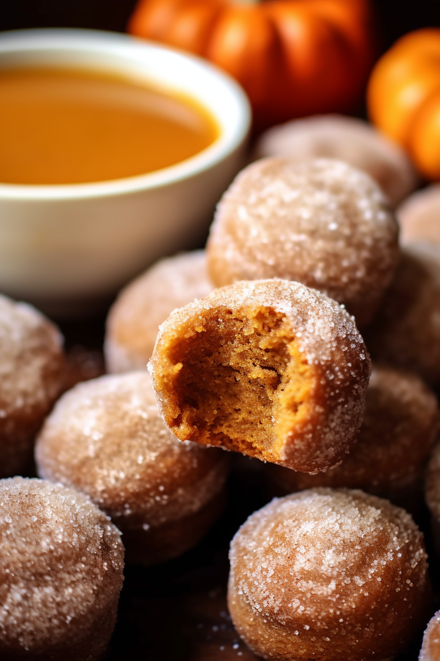 Baked Pumpkin Donut Holes