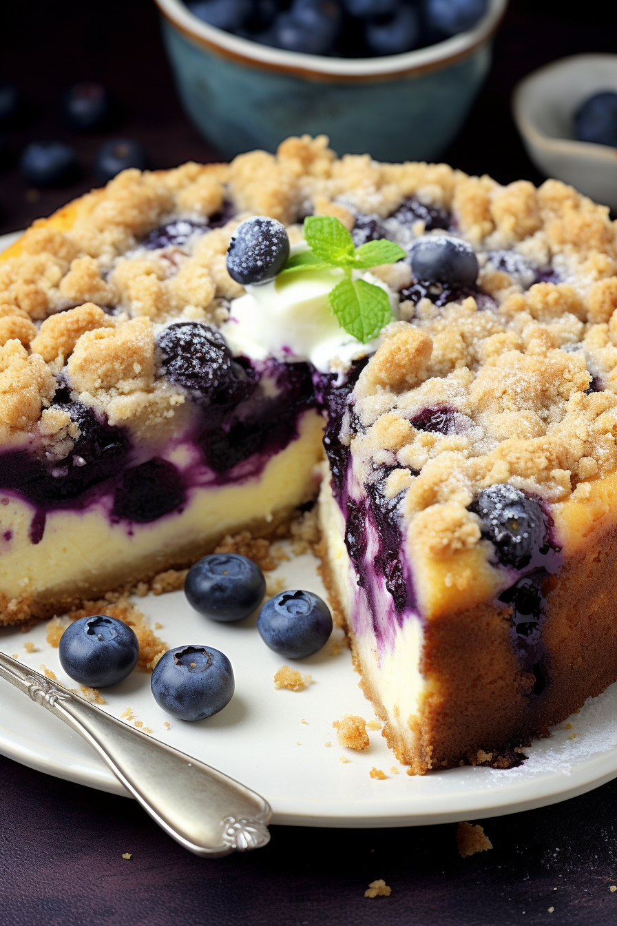 Blueberry Cream Cheese Coffee Cake