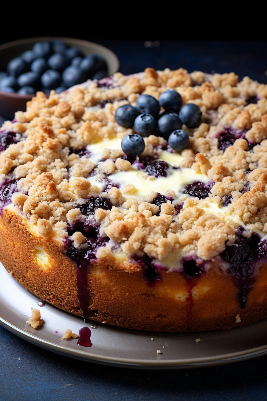 Blueberry Cream Cheese Coffee Cake