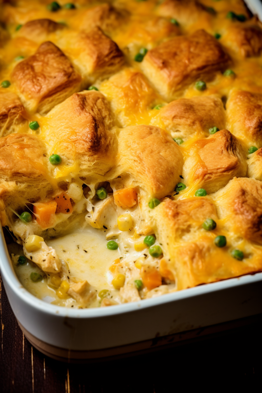 Chicken Pot Pie Bubble Up Casserole