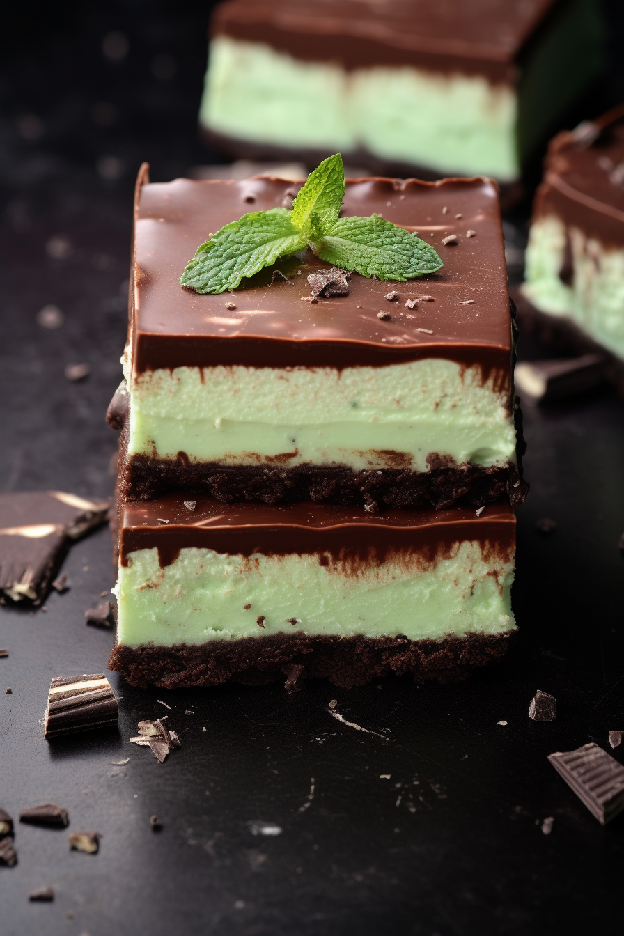 Chocolate Mint Cheesecake Bars - That Oven Feelin