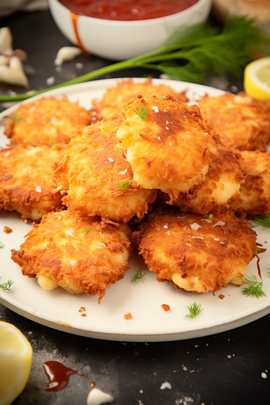 Cheesy Chicken Fritters