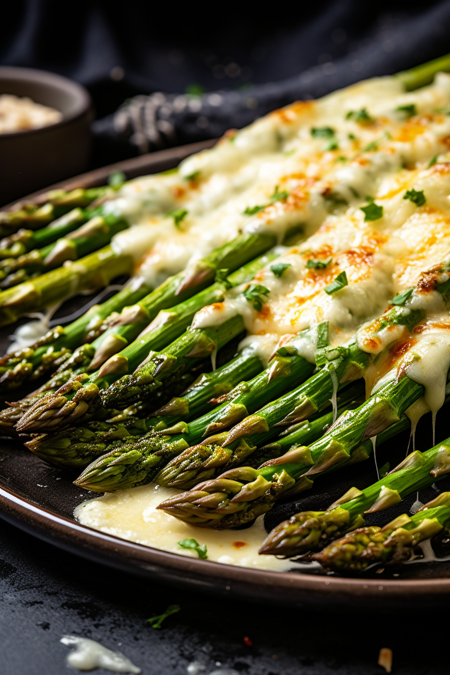 Cheesy Garlic Roasted Asparagus