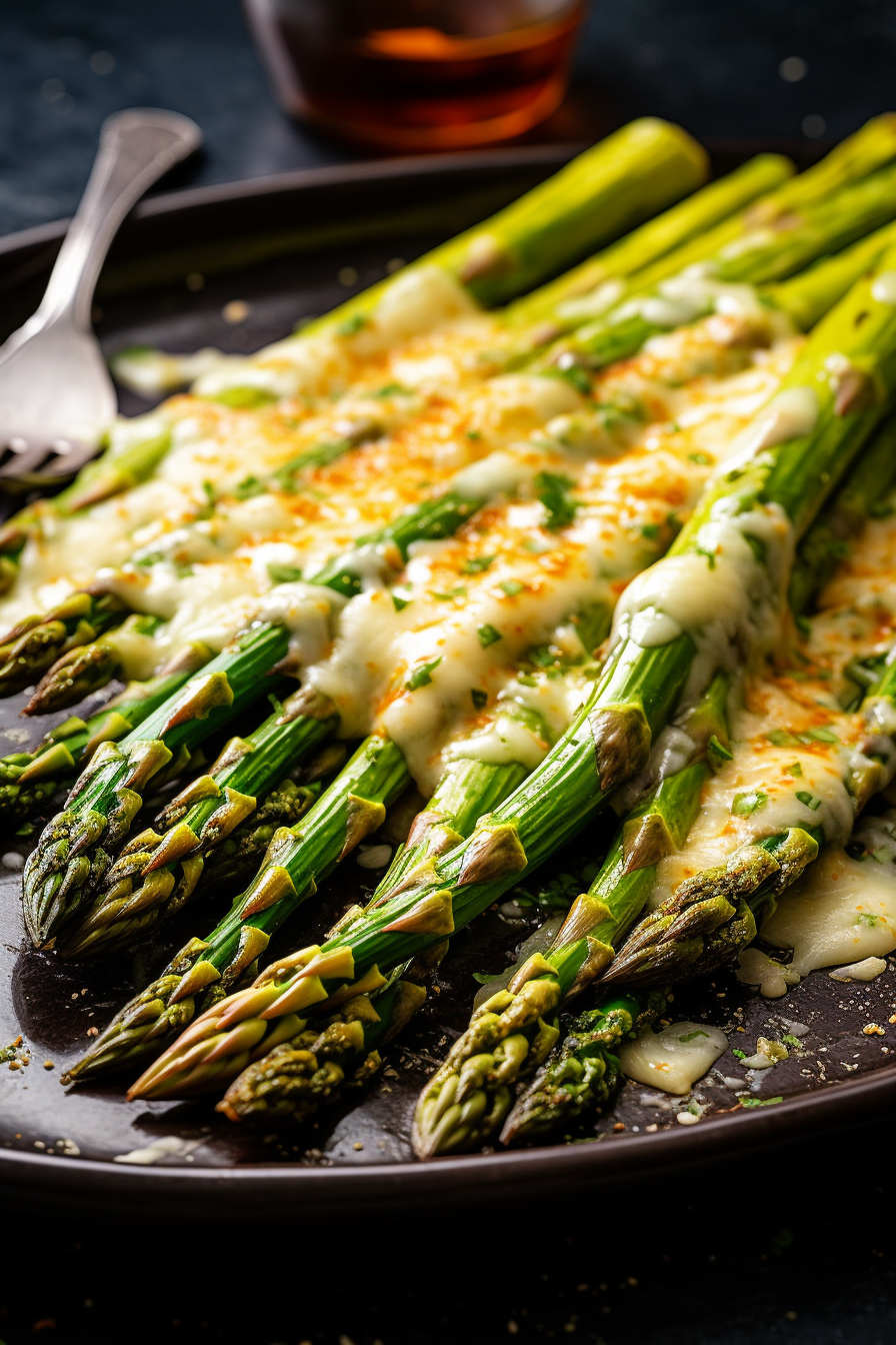 Cheesy Garlic Roasted Asparagus